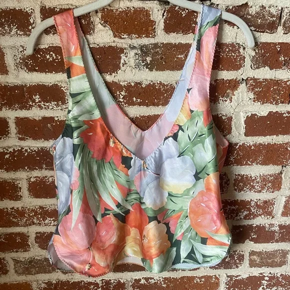 Vintage Val Mode Floral lingerie top - Picture 8 of 8
